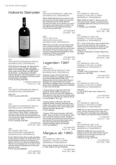 sammlung- sine qua non - Munich Wine Company