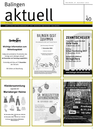 Balingen aktuell Nr. 40