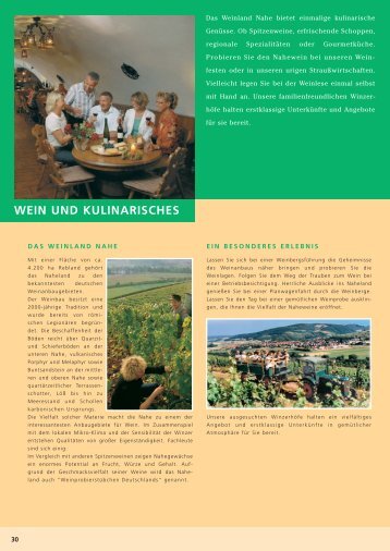 WEIN UND KULINARISCHES - Bad Sobernheim