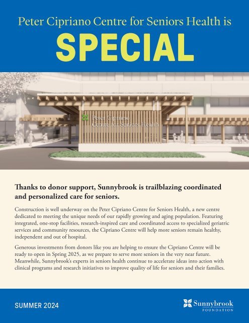 Impact Report - Peter Cipriano Centre for Seniors Health - 2024