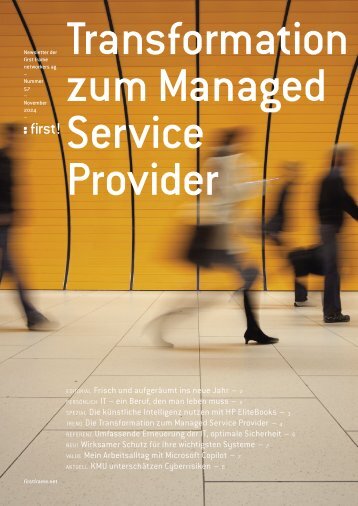 first!57 - der Newsletter der first frame networkers ag