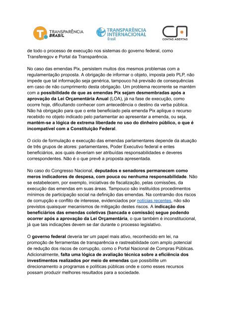 Nota pública - PLP 175/2024