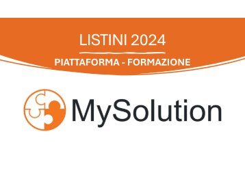 LISTINI 2024 PIATTAFORMA - FORMAZIONE