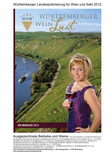 Weine - Weinbauverband Württemberg eV