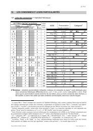 12. Les CONSONNES et leurs particularités - Nordnet