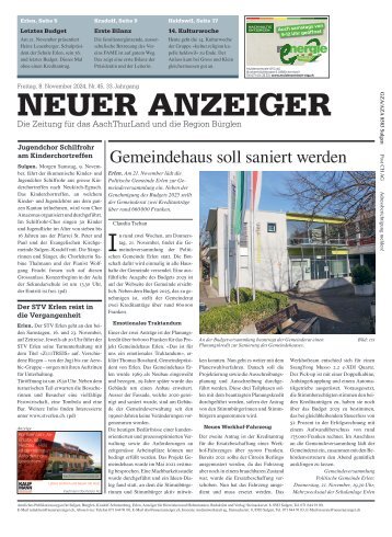 Neuer Anzeiger 8. November 2024