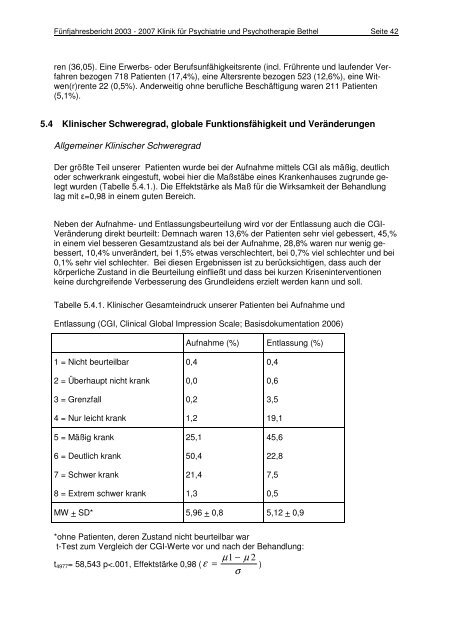 Fünfjahresbericht 2003 - Ev. Krankenhaus Bielefeld - Home