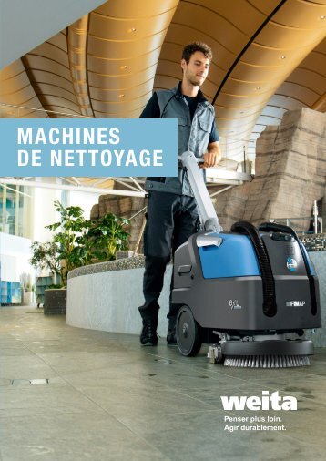 Catalogue des machines de nettoyage