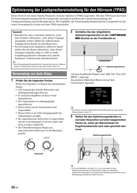 Bedienungsanleitung - Fischer HiFi AG