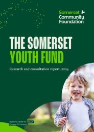 The Somerset Youth Fund: Research and Consultation Report, 2024