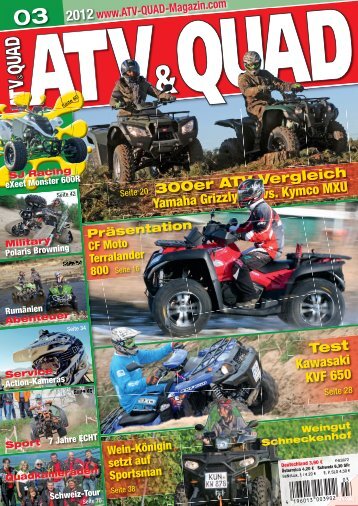 300er ATV-Vergleich Yamaha Grizzly vs. Kymco MXU ... - Bayernquad