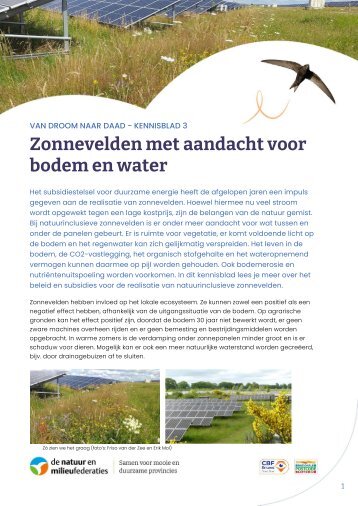 Van droom naar daad_Kennisblad 3_Zonnevelden met aandacht voor