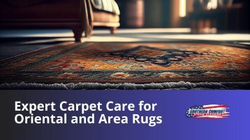Expert Carpet Care for Oriental and Area Rugs