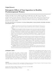 Estrogenic Effect of Yam Ingestion in Healthy Postmenopausal Women