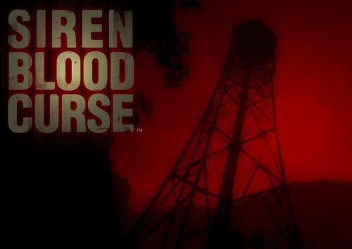 Siren Blood Curse Manual Playstation