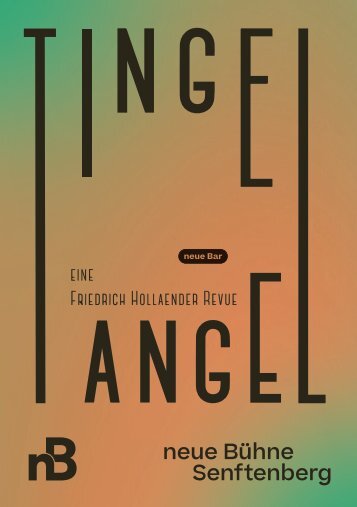 Tingel-Tangel – eine Friedrich Hollaender Revue  • Programmheft 