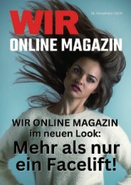 WIR ONLINE MAGAZIN MIT NEUEM LAYOUT
