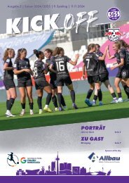 Kick Off (5) SGS Essen gegen RB Leipzig