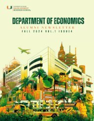 Fall 2024 Economics Alumni Newsletter