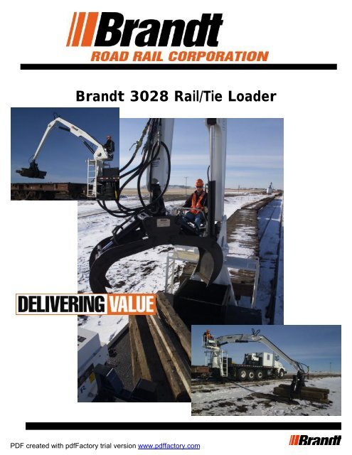 Brandt 3028 Rail/Tie Loader