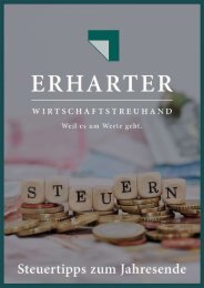 Steuertipps zum Jahresende