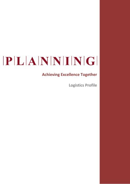 Logistics profile-october10 - Planning S.A.
