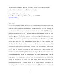 The transition from Oligo-Miocene subduction to late Miocene ...