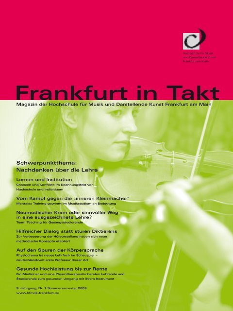 Frankfurt in Takt - HfMDK Frankfurt