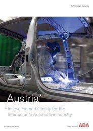 Automotive Industry - ABA - Invest in Austria