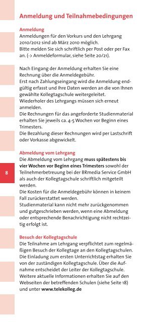 In nur 20 Monaten zur Fachhochschulreife! - Telekolleg