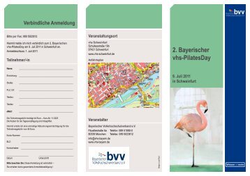 2. Bayerischer vhs-PilatesDay - Bayerischer Volkshochschulverband