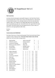 SK Doppelbauer Kiel e.V. - beim SK Doppelbauer Kiel!