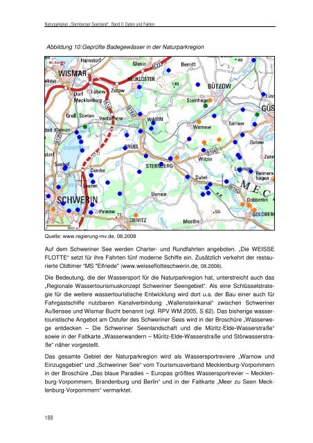 Naturparkplan - Naturpark Sternberger Seenland