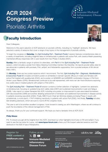 IMID ACR 2024 PsA Highlights