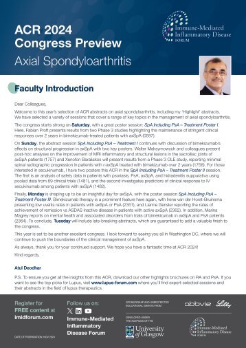 IMID ACR 2024 AxSpA Highlights