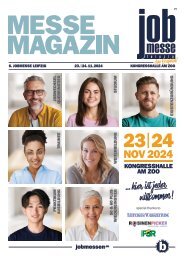 Das MesseMagazin zur jobmesse leipzig 2024