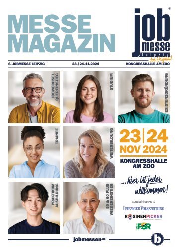 Das MesseMagazin zur jobmesse leipzig 2024