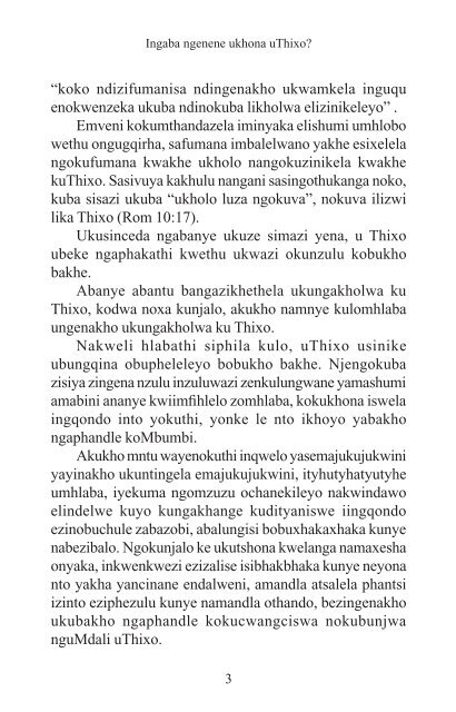 Xhosa - Your Quest for God.pdf - Cross Currents International ...