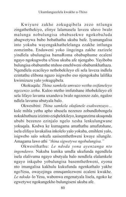 Xhosa - Your Quest for God.pdf - Cross Currents International ...