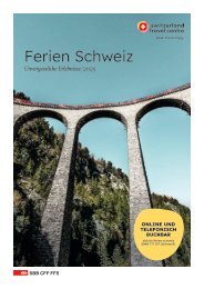 STC SBB Reisekatalog Deutsch 2025