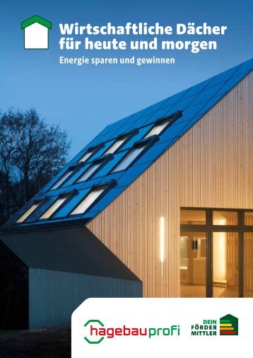 Wirtschaftliche Dächer für heute und morgen - Energie sparen und gewinnen