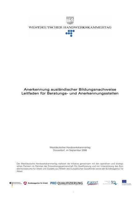 Qualifizierung Zur Anerkennung Als Pädagogische Fachkraft Bayern Anerkennung ausländischer Bildungsnachweise - Pro Qualifizierung