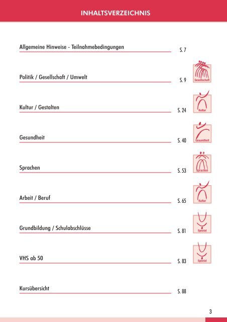 PROGRAMM Herbst 2008 Frühjahr 2009 - Kreisvolkshochschule ...