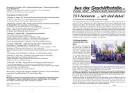 Information für das nächste Vereinsheft ist der 1 ... - TSV Altenfurt