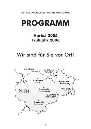 PROGRAMM Herbst 2005 Frühjahr 2006 - Kreisvolkshochschule ...
