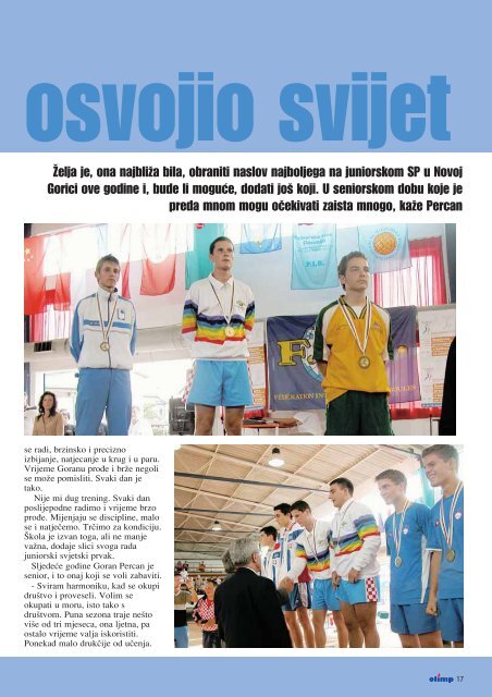 magazin hrvatskog olimpijskog odbora - Hrvatski Olimpijski Odbor