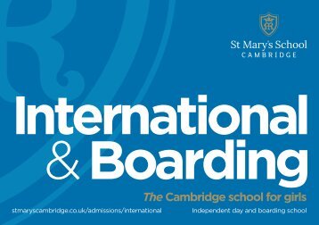 St Mary's School, Cambridge - International Prospectus 