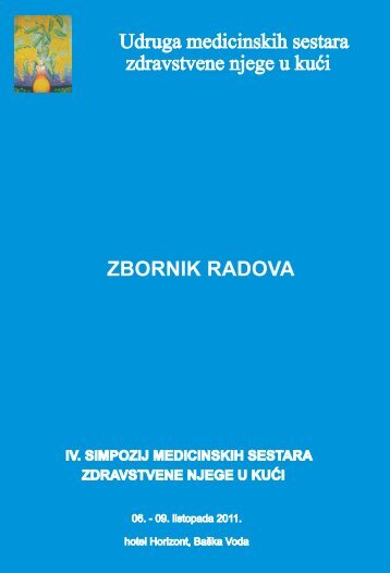 Zbornik radova simpozija - Udruga medicinskih sestara zdravstvene ...