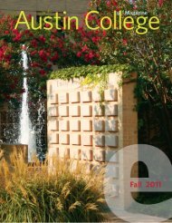 Fall 2011 - Austin College Magazine