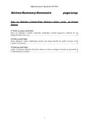 official gazette no special of 14.07.2012 - Prime Minister Office ...